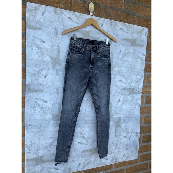 Mother - Stunner Zip Ankle Step Fray Skinny Jeans in Train Stops size 25 - Picture 5 of 12